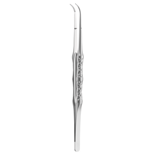 Pinceta mikrochirurgiczna anatomiczna, model zagięty, całkowita długość narzędzia: 175mm