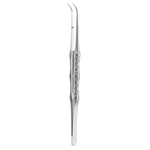 Pinceta mikrochirurgiczna anatomiczna, model zagięty, całkowita długość narzędzia: 175mm